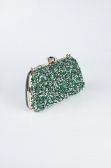Emerald Green Suede Night Bag SH849