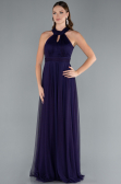 Long Dark Purple Prom Gown ABU3252