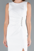 White Midi Cocktail Dress ABK2169