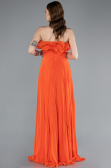 Orange Strapless Long Chiffon Prom Gown ABU4866