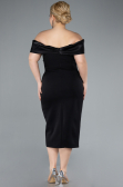 Midi Black Plus Size Party Dress ABK2321