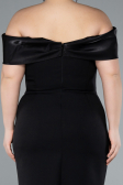 Midi Black Plus Size Party Dress ABK2321