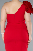Midi Red Plus Size Party Dress ABK2319