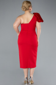 Midi Red Plus Size Party Dress ABK2319
