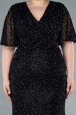 Black Long Plus Size Evening Gown ABU4542