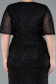 Black Long Plus Size Evening Gown ABU4542