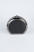 Black Plaster Fabric Evening Bag KC821
