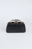 Black-Gold Laser Cut Night Bag SH839