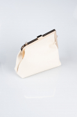 Beige Leather Evening Bag KC475