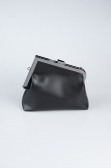 Black Leather Evening Bag KC475