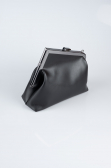 Black Leather Evening Bag KC475