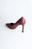 Burgundy Patent Leather Stiletto AB1133