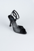 Black Leather Evening Shoe AB1134