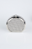 Silver Plaster Fabric Evening Bag KC821