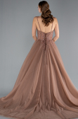 Long Copper Designer Evening Dress ABU4485
