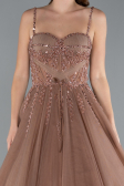 Long Copper Designer Evening Dress ABU4485