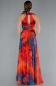 Long Orange Evening Dress ABU4901