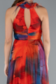 Long Orange Evening Dress ABU4901