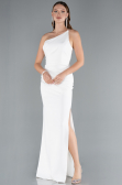 Long White Evening Dress ABU4891