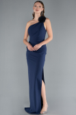Long Navy Blue Evening Dress ABU4891