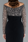 Long Black Evening Dress ABU4896