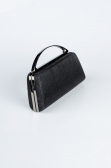 Black Laser Cut Night Bag V349
