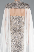Long Beige Scaly Evening Dress ABU4910