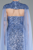 Long Indigo Scaly Evening Dress ABU4910