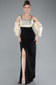 Black-Yellow Long Invitation Dress ABU2911