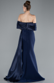 Long Navy Blue Mermaid Prom Dress ABU4920