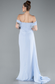 Long Light Blue Chiffon Evening Dress ABU4925
