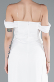 Long White Chiffon Evening Dress ABU4925