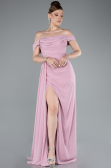 Long Powder Color Chiffon Evening Dress ABU4925