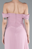 Long Powder Color Chiffon Evening Dress ABU4925