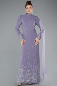 Long Lavender Hijab Dress ABU4931