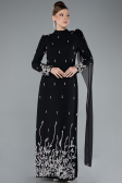 Long Black Hijab Dress ABU4931