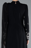 Long Black Hijab Dress ABU4931