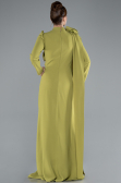 Long Pistachio Green Hijab Dress ABU4934
