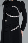 Long Black Hijab Dress ABU4934