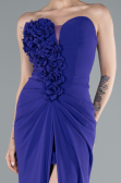 Purple Strapless Slit Long Prom Gown ABU4213