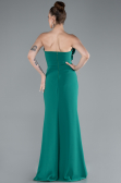 Green Strapless Slit Long Prom Gown ABU4213