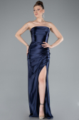 Long Navy Blue Prom Gown ABU4944