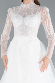 Long White Wedding Dress ABG131