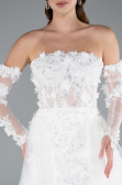 Mini White Wedding Dress ABK2344