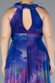 Long Purple Plus Size Evening Gown ABU4902
