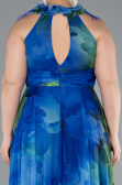 Long Mint Plus Size Evening Gown ABU4902