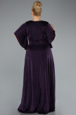 Long Dark Purple Formal Plus Size Dress ABU4914