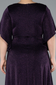 Long Dark Purple Formal Plus Size Dress ABU4914