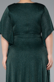 Long Emerald Green Formal Plus Size Dress ABU4914