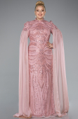 Long Powder Color Formal Plus Size Dress ABU4935